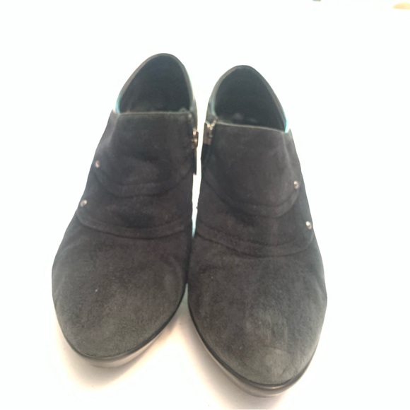 Aquatalia Made in Italy Water Resistant Blue Suede Booties - Picture 3 of 13